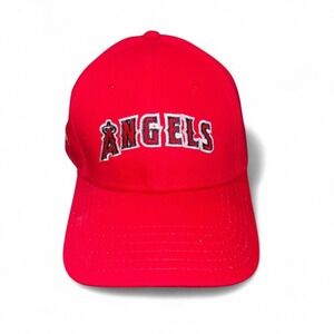 LOS ANGELES ANGELS RED BASEBALL CAP‎ NEW WITHOUT TAGS